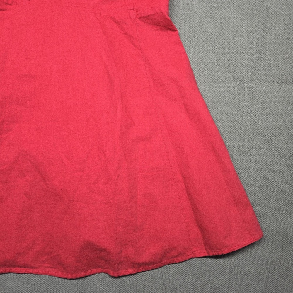 GAP Dress Womens S Pink Sundress Fit & Flare Short Sleeveless Smocked Strappy‎ - Picture 4 of 15